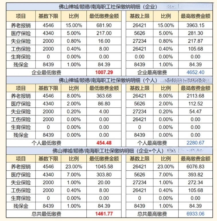 广东省佛山市社会保险体系概述